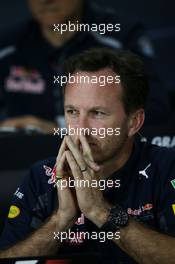 Christian Horner (GBR) Red Bull Racing Team Principal in the FIA Press Conference. 10.06.2016. Formula 1 World Championship, Rd 7, Canadian Grand Prix, Montreal, Canada, Practice Day.