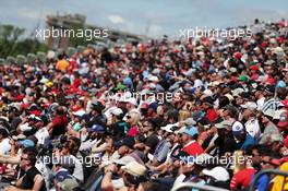 Fans in the grandstand. 10.06.2016. Formula 1 World Championship, Rd 7, Canadian Grand Prix, Montreal, Canada, Practice Day.