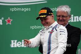 Valtteri Bottas (FIN) Williams celebrates his third position on the podium. 12.06.2016. Formula 1 World Championship, Rd 7, Canadian Grand Prix, Montreal, Canada, Race Day.