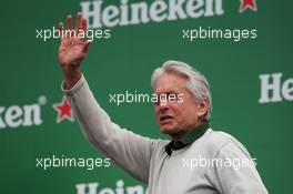 Michael Douglas (USA) Actor on the podium. 12.06.2016. Formula 1 World Championship, Rd 7, Canadian Grand Prix, Montreal, Canada, Race Day.