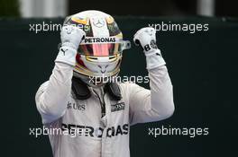 1st place for Lewis Hamilton (GBR) Mercedes AMG F1 W07 . 12.06.2016. Formula 1 World Championship, Rd 7, Canadian Grand Prix, Montreal, Canada, Race Day.