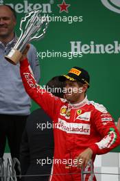2nd place Sebastian Vettel (GER) Scuderia Ferrari SF16-H. 12.06.2016. Formula 1 World Championship, Rd 7, Canadian Grand Prix, Montreal, Canada, Race Day.