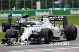 Felipe Massa (BRA) Williams FW38. 12.06.2016. Formula 1 World Championship, Rd 7, Canadian Grand Prix, Montreal, Canada, Race Day.