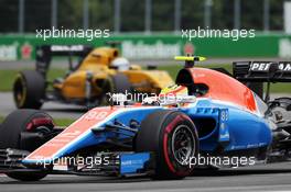 Rio Haryanto (IDN) Manor Racing MRT05. 12.06.2016. Formula 1 World Championship, Rd 7, Canadian Grand Prix, Montreal, Canada, Race Day.