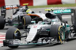 Nico Rosberg (GER) Mercedes AMG F1 W07 Hybrid. 12.06.2016. Formula 1 World Championship, Rd 7, Canadian Grand Prix, Montreal, Canada, Race Day.