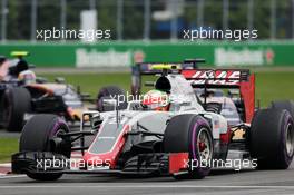 Romain Grosjean (FRA) Haas F1 Team VF-16. 12.06.2016. Formula 1 World Championship, Rd 7, Canadian Grand Prix, Montreal, Canada, Race Day.