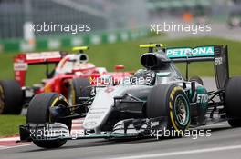 Nico Rosberg (GER) Mercedes AMG F1 W07 Hybrid. 12.06.2016. Formula 1 World Championship, Rd 7, Canadian Grand Prix, Montreal, Canada, Race Day.