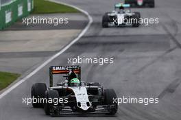 Nico Hulkenberg (GER) Sahara Force India F1 VJM09. 12.06.2016. Formula 1 World Championship, Rd 7, Canadian Grand Prix, Montreal, Canada, Race Day.