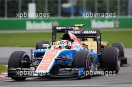 Pascal Wehrlein (GER) Manor Racing MRT05. 12.06.2016. Formula 1 World Championship, Rd 7, Canadian Grand Prix, Montreal, Canada, Race Day.