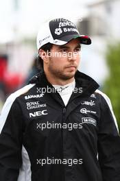 Sergio Perez (MEX) Force India F1 VJM09. 11.06.2016. Formula 1 World Championship, Rd 7, Canadian Grand Prix, Montreal, Canada, Qualifying Day.