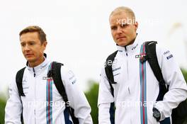 Valtteri Bottas (FIN) Williams with Antti Vierula (FIN) Personal Trainer. 11.06.2016. Formula 1 World Championship, Rd 7, Canadian Grand Prix, Montreal, Canada, Qualifying Day.