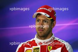 Sebastian Vettel (GER) Ferrari in the FIA Press Conference. 11.06.2016. Formula 1 World Championship, Rd 7, Canadian Grand Prix, Montreal, Canada, Qualifying Day.