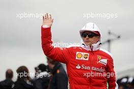 Kimi Raikkonen (FIN) Ferrari on the drivers parade. 12.06.2016. Formula 1 World Championship, Rd 7, Canadian Grand Prix, Montreal, Canada, Race Day.