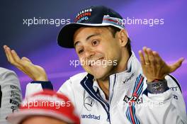 Felipe Massa (BRA) Williams in the FIA Press Conference. 09.06.2016. Formula 1 World Championship, Rd 7, Canadian Grand Prix, Montreal, Canada, Preparation Day.