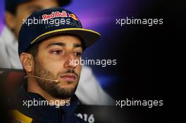 Daniel Ricciardo (AUS) Red Bull Racing in the FIA Press Conference. 09.06.2016. Formula 1 World Championship, Rd 7, Canadian Grand Prix, Montreal, Canada, Preparation Day.