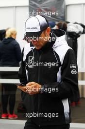 Jenson Button (GBR) McLaren. 09.06.2016. Formula 1 World Championship, Rd 7, Canadian Grand Prix, Montreal, Canada, Preparation Day.