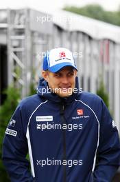 Marcus Ericsson (SWE) Sauber F1 Team. 09.06.2016. Formula 1 World Championship, Rd 7, Canadian Grand Prix, Montreal, Canada, Preparation Day.