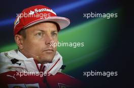 Kimi Raikkonen (FIN) Ferrari in the FIA Press Conference. 09.06.2016. Formula 1 World Championship, Rd 7, Canadian Grand Prix, Montreal, Canada, Preparation Day.