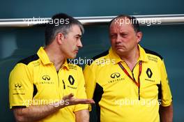 (L to R): Nick Chester (GBR) Renault Sport F1 Team Chassis Technical Director with Frederic Vasseur (FRA) Renault Sport F1 Team Racing Director. 15.04.2016. Formula 1 World Championship, Rd 3, Chinese Grand Prix, Shanghai, China, Practice Day.