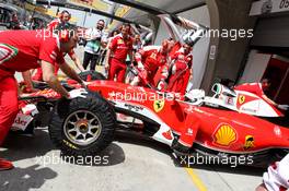 Sebastian Vettel (GER) Ferrari SF16-H in the pits. 15.04.2016. Formula 1 World Championship, Rd 3, Chinese Grand Prix, Shanghai, China, Practice Day.