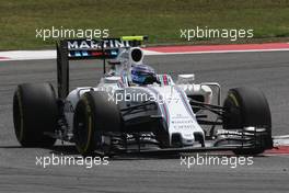 Valtteri Bottas (FIN) Williams FW38. 15.04.2016. Formula 1 World Championship, Rd 3, Chinese Grand Prix, Shanghai, China, Practice Day.