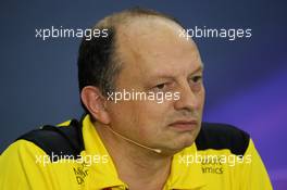 Frederic Vasseur (FRA) Renault Sport F1 Team Racing Director in the FIA Press Conference. 15.04.2016. Formula 1 World Championship, Rd 3, Chinese Grand Prix, Shanghai, China, Practice Day.