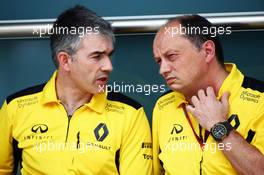 (L to R): Nick Chester (GBR) Renault Sport F1 Team Chassis Technical Director with Frederic Vasseur (FRA) Renault Sport F1 Team Racing Director. 15.04.2016. Formula 1 World Championship, Rd 3, Chinese Grand Prix, Shanghai, China, Practice Day.