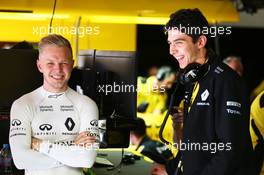 (L to R): Kevin Magnussen (DEN) Renault Sport F1 Team with Esteban Ocon (FRA) Renault Sport F1 Team Test Driver. 15.04.2016. Formula 1 World Championship, Rd 3, Chinese Grand Prix, Shanghai, China, Practice Day.