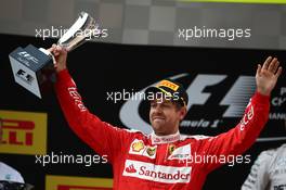 2nd place Sebastian Vettel (GER) Scuderia Ferrari. 17.04.2016. Formula 1 World Championship, Rd 3, Chinese Grand Prix, Shanghai, China, Race Day.