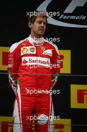 2nd place Sebastian Vettel (GER) Scuderia Ferrari. 17.04.2016. Formula 1 World Championship, Rd 3, Chinese Grand Prix, Shanghai, China, Race Day.