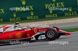 Kimi Raikkonen (FIN) Ferrari SF16-H with a broken front wing. 17.04.2016. Formula 1 World Championship, Rd 3, Chinese Grand Prix, Shanghai, China, Race Day.