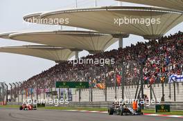 Sergio Perez (MEX) Sahara Force India F1 VJM09. 17.04.2016. Formula 1 World Championship, Rd 3, Chinese Grand Prix, Shanghai, China, Race Day.