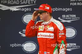 Kimi Raikkonen (FIN) Ferrari in parc ferme. 16.04.2016. Formula 1 World Championship, Rd 3, Chinese Grand Prix, Shanghai, China, Qualifying Day.