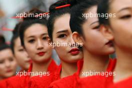 Grid girls. 16.04.2016. Formula 1 World Championship, Rd 3, Chinese Grand Prix, Shanghai, China, Qualifying Day.