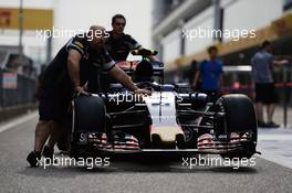 Scuderia Toro Rosso STR11. 14.04.2016. Formula 1 World Championship, Rd 3, Chinese Grand Prix, Shanghai, China, Preparation Day.