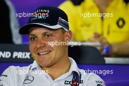 Valtteri Bottas (FIN) Williams in the FIA Press Conference. 14.04.2016. Formula 1 World Championship, Rd 3, Chinese Grand Prix, Shanghai, China, Preparation Day.