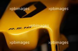 Renault Sport F1 Team RS16 nosecone. 14.04.2016. Formula 1 World Championship, Rd 3, Chinese Grand Prix, Shanghai, China, Preparation Day.