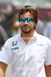 Fernando Alonso (ESP) McLaren. 14.04.2016. Formula 1 World Championship, Rd 3, Chinese Grand Prix, Shanghai, China, Preparation Day.