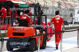 Ferrari freight carried in the pits. 14.04.2016. Formula 1 World Championship, Rd 3, Chinese Grand Prix, Shanghai, China, Preparation Day.