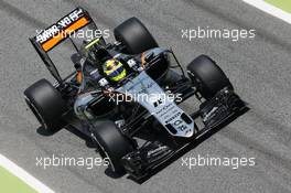 Sergio Perez (MEX) Sahara Force India F1 VJM09. 13.05.2016. Formula 1 World Championship, Rd 5, Spanish Grand Prix, Barcelona, Spain, Practice Day.
