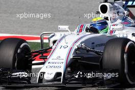 Felipe Massa (BRA) Williams FW38. 13.05.2016. Formula 1 World Championship, Rd 5, Spanish Grand Prix, Barcelona, Spain, Practice Day.