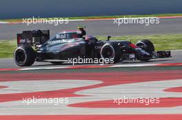 Jenson Button (GBR) McLaren MP4-31. 13.05.2016. Formula 1 World Championship, Rd 5, Spanish Grand Prix, Barcelona, Spain, Practice Day.