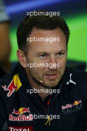 Christian Horner (GBR) Red Bull Racing Team Principal in the FIA Press Conference. 13.05.2016. Formula 1 World Championship, Rd 5, Spanish Grand Prix, Barcelona, Spain, Practice Day.