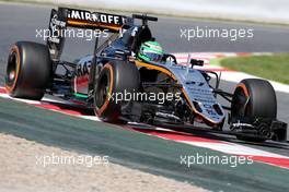 Nico Hulkenberg (GER), Sahara Force India  13.05.2016. Formula 1 World Championship, Rd 5, Spanish Grand Prix, Barcelona, Spain, Practice Day.