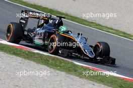 Nico Hulkenberg (GER), Sahara Force India  13.05.2016. Formula 1 World Championship, Rd 5, Spanish Grand Prix, Barcelona, Spain, Practice Day.