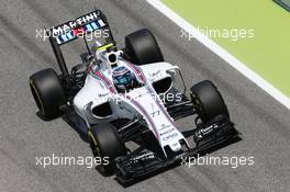 Valtteri Bottas (FIN) Williams FW38. 13.05.2016. Formula 1 World Championship, Rd 5, Spanish Grand Prix, Barcelona, Spain, Practice Day.