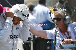 Lewis Hamilton (GBR) Mercedes AMG F1 on the grid. 15.05.2016. Formula 1 World Championship, Rd 5, Spanish Grand Prix, Barcelona, Spain, Race Day.
