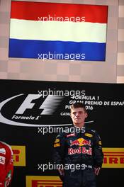 1st place Max Verstappen (NLD) Red Bull Racing RB12. 15.05.2016. Formula 1 World Championship, Rd 5, Spanish Grand Prix, Barcelona, Spain, Race Day.