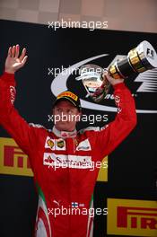 2nd place Kimi Raikkonen (FIN) Scuderia Ferrari SF16-H. 15.05.2016. Formula 1 World Championship, Rd 5, Spanish Grand Prix, Barcelona, Spain, Race Day.