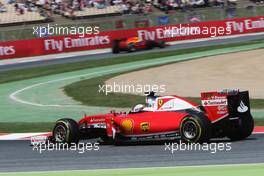 Sebastian Vettel (GER) Ferrari SF16-H. 15.05.2016. Formula 1 World Championship, Rd 5, Spanish Grand Prix, Barcelona, Spain, Race Day.